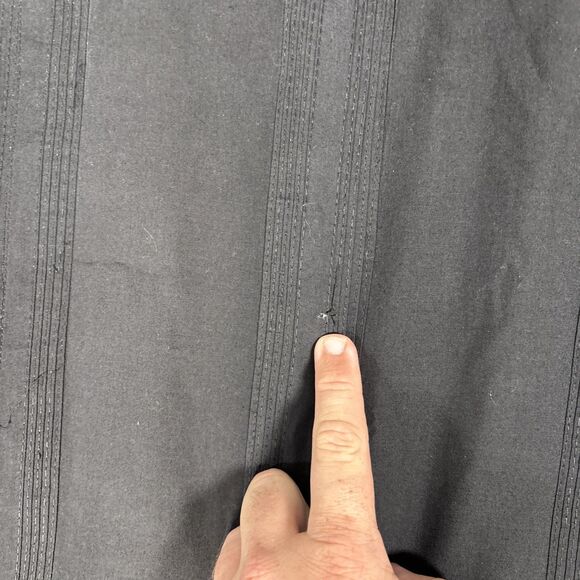 Tropical Breeze Shirt Men's Size XL Button Up Camp Cigar Cuba Black Embroidered - Picture 14 of 15